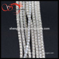 custom made 1.75mm cubic zirconia silver chain jewelry